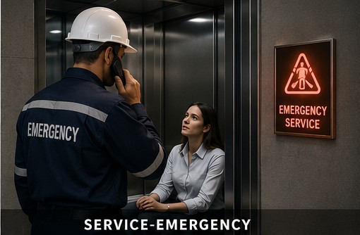 Emergency elevator breakdown support