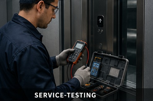 Elevator safety testing and inspection